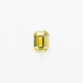 0.80ct Emerald Cut Yellow Montana Sapphire