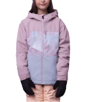 686 Girl's Athena Insulated Snowboard Jacket Dusty Mauve Colourblock 2024