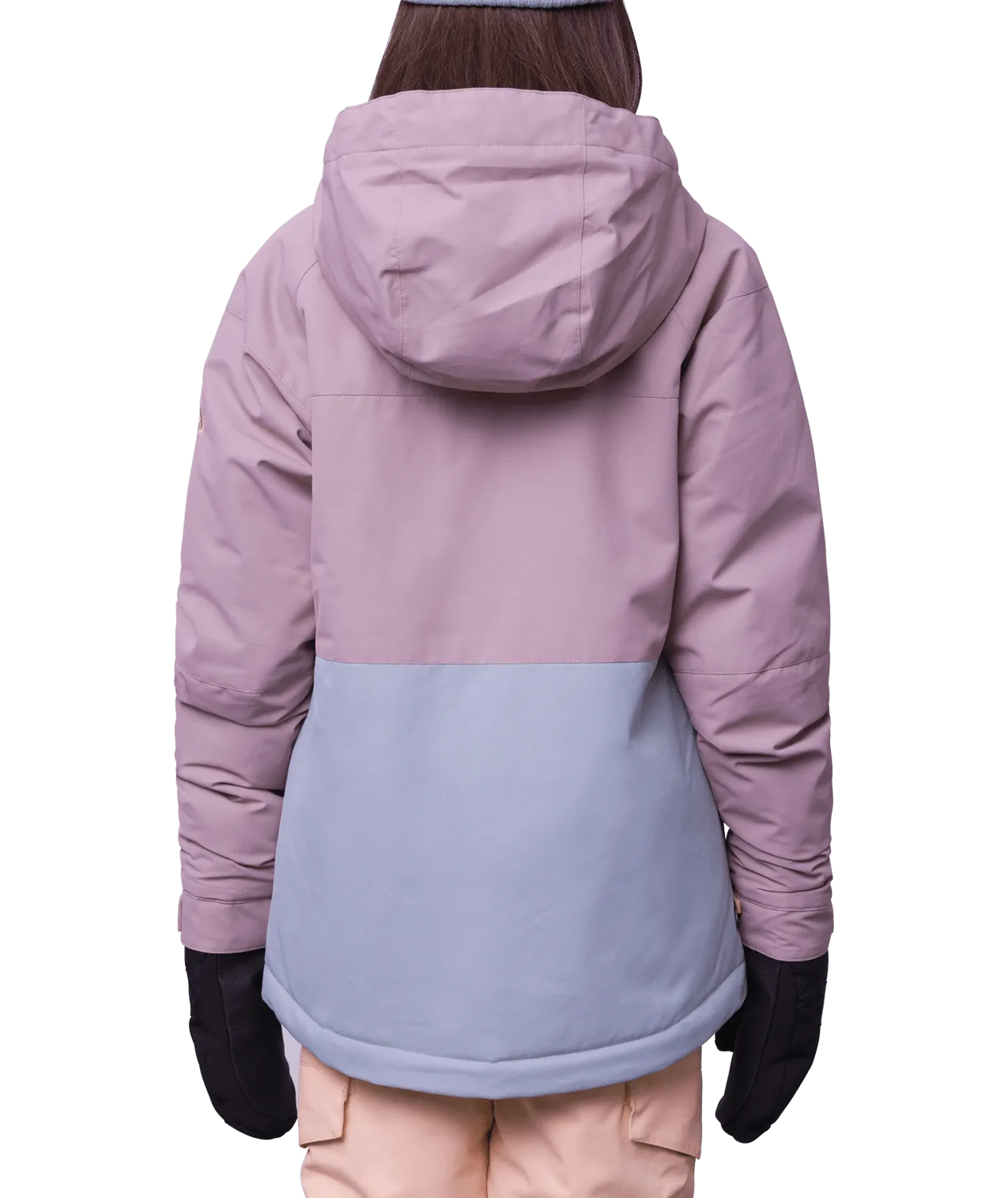 686 Girl's Athena Insulated Snowboard Jacket Dusty Mauve Colourblock 2024