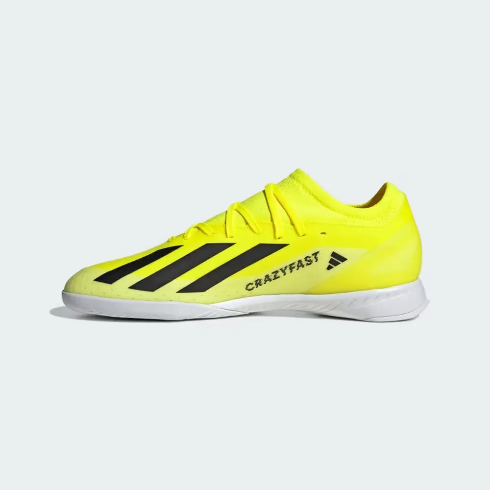 Adidas X Crazyfast League Indoor Football Shoes (Yellow/Black/White)