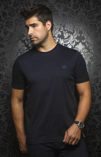 Au Noir Stretch Short-Sleeve Shirt | T-shirt Crew Neck - Michael Black