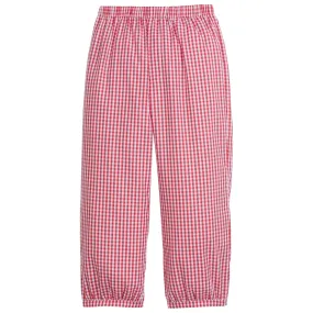 Banded Pant - Red Gingham