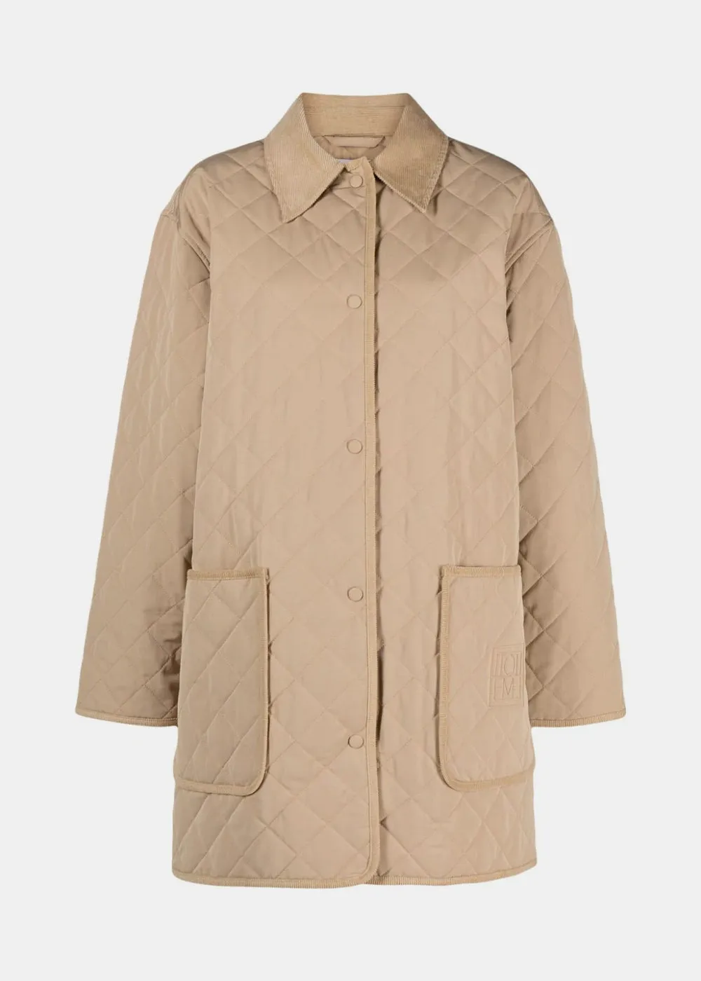 Beige Quilted Barn Jacket