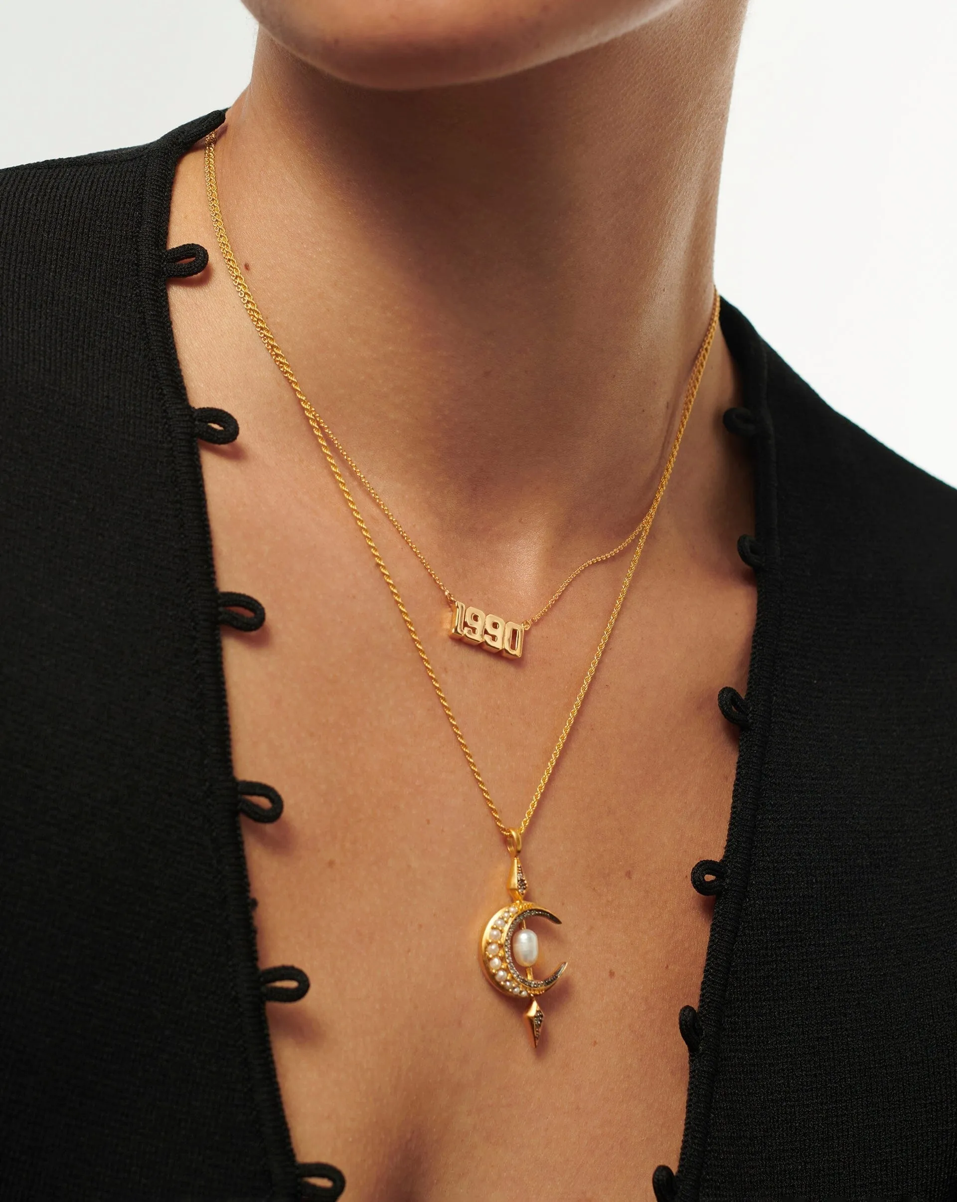 Birth Year Necklace  - Year 1990 | 18ct Gold Plated Vermeil