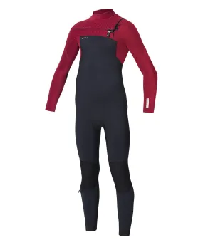 Boy's HyperFreak 3/2  Steamer Chest Zip Wetsuit - Dark Red