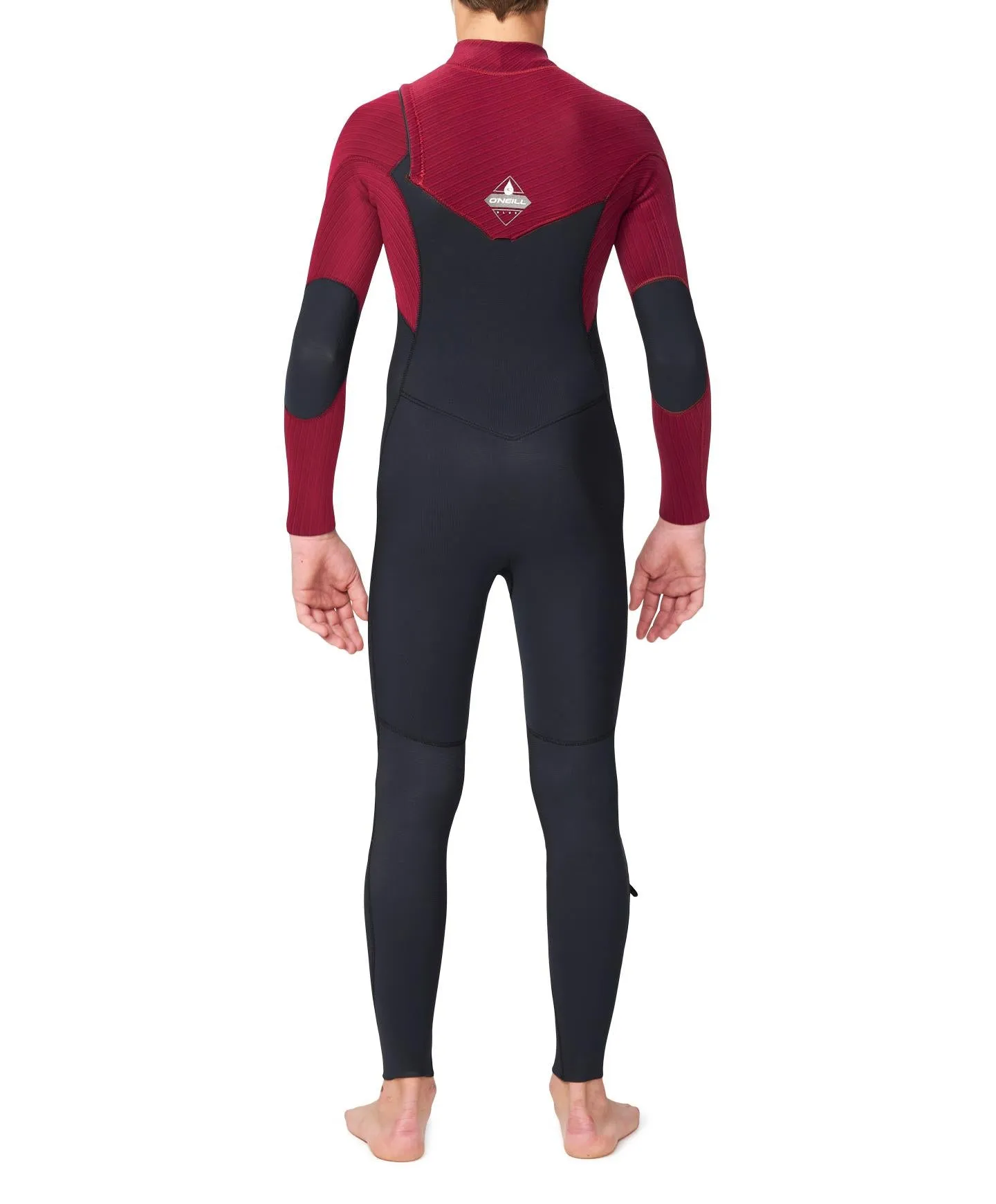 Boy's HyperFreak 3/2  Steamer Chest Zip Wetsuit - Dark Red