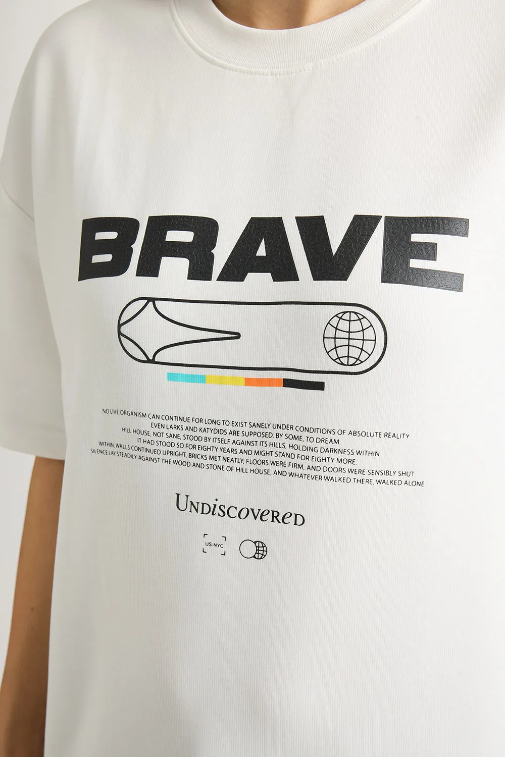 Brave White Tee