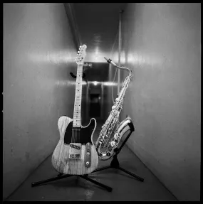 Bruce Springsteen's Guitar and Clarence Clemons' Saxophone (Asbury Park, 2000)