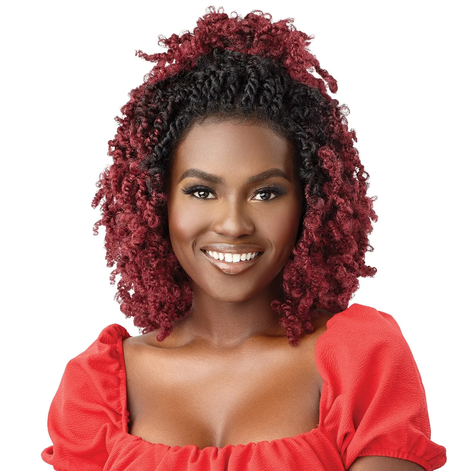 BUTTERFLY BOMB TWIST 14″ | Outre X-Pression Twisted Up Synthetic 4X4 Lace Front Braid Wig