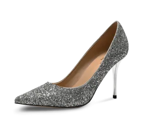 Calista Glittery High Heel Pumps