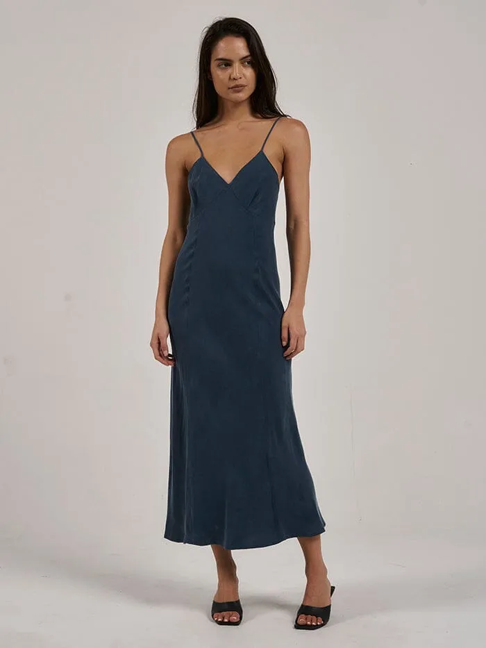 Chelsea Full Length Slip Dress - New Teal