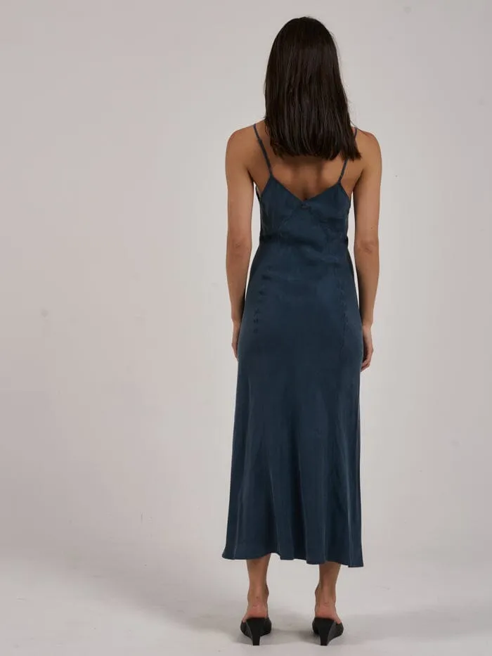 Chelsea Full Length Slip Dress - New Teal