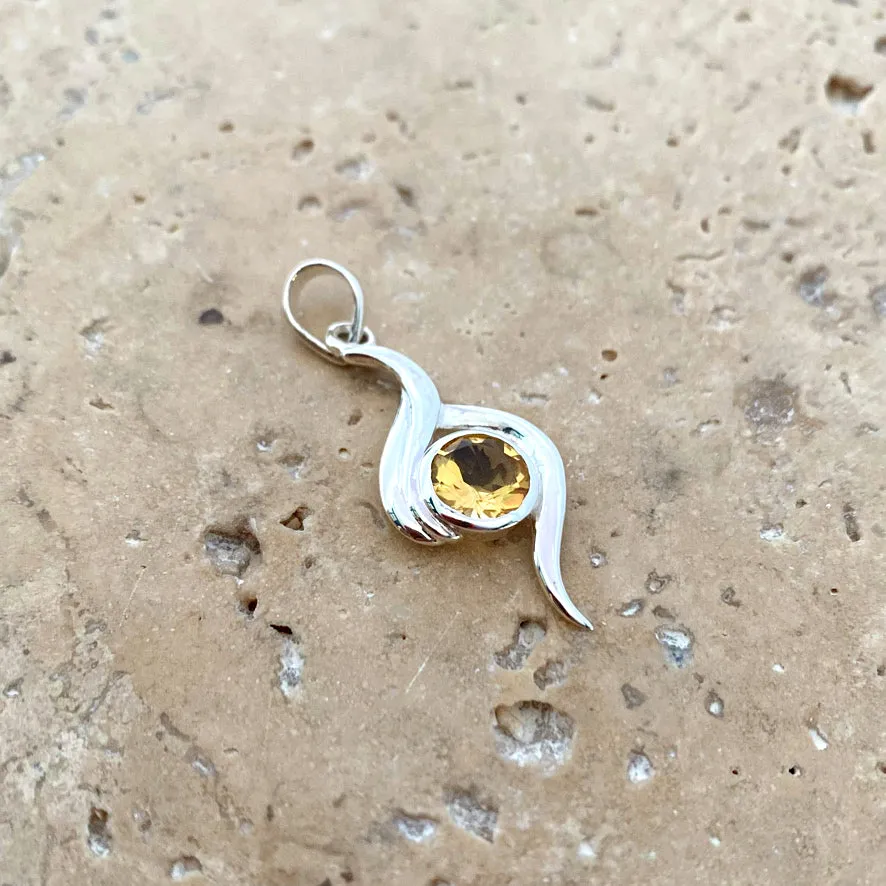 Citrine Pendant - Emilie