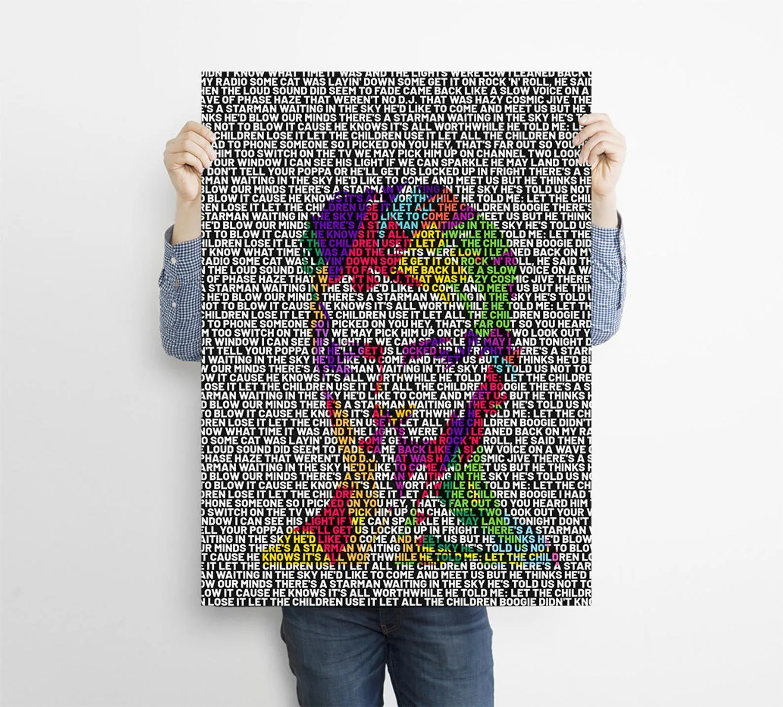 David Bowie Custom Printing, Home Decor, Wall Hanging, Custom Music Canvas, David Bowie Home Decor, Singer Canvas Rolls