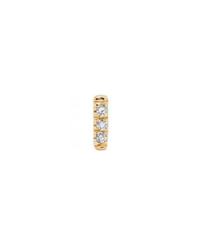 Equilibrium Stud Diamond (Single), Yellow Gold