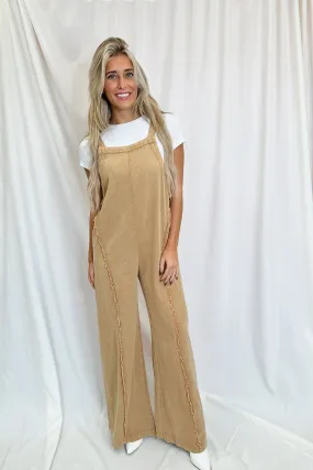 Everyday Jumpsuit Yellow/Brown- FINAL SALE