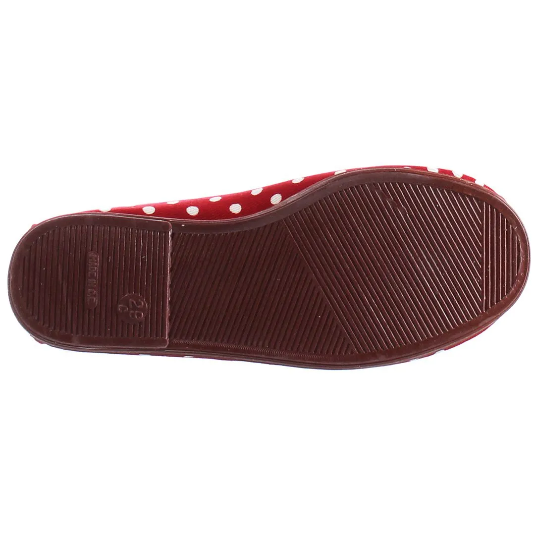 Flossy Gallur Kids Red/White Plimsolls