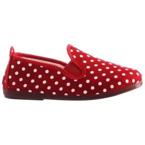 Flossy Gallur Kids Red/White Plimsolls