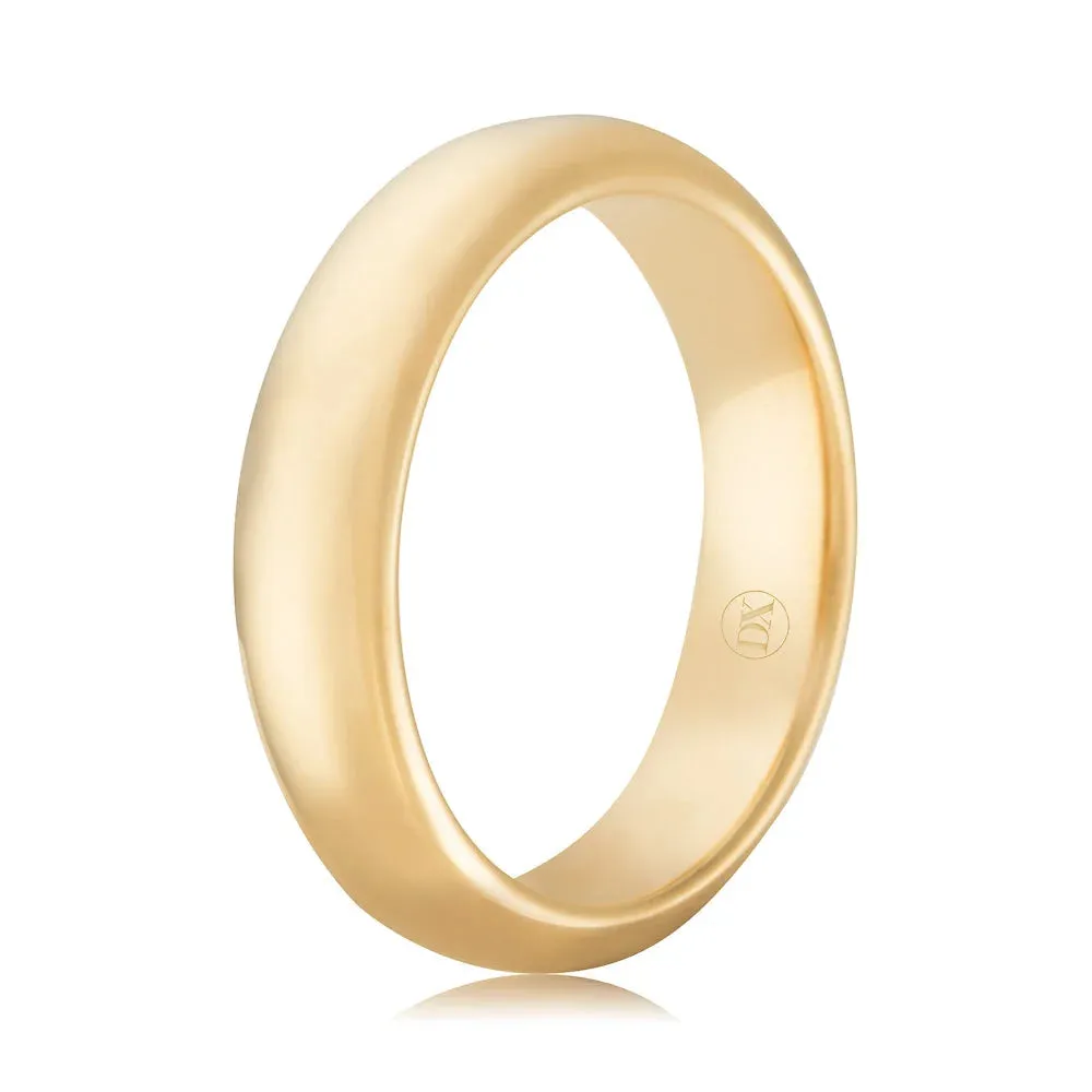 Full Dome 6mm - 9ct Yellow Gold