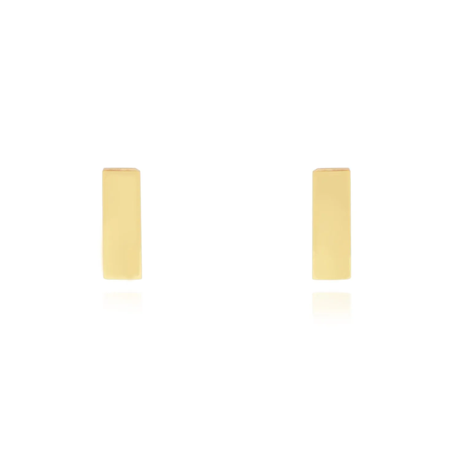 Gold Bar Stud Earrings