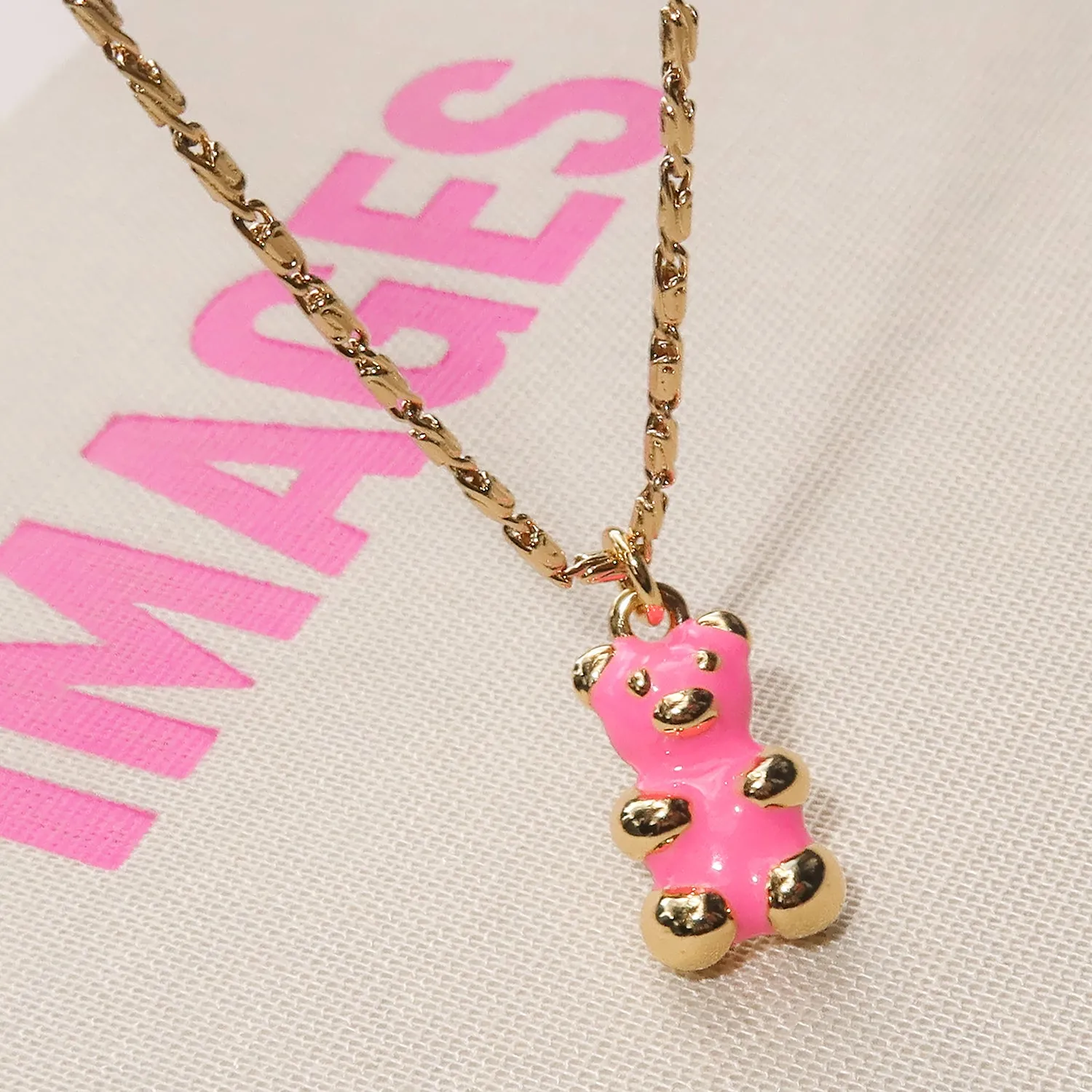 Gummy Neon Necklace | Pink