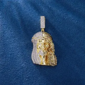 Half-iced Cyber Jesus Pendant