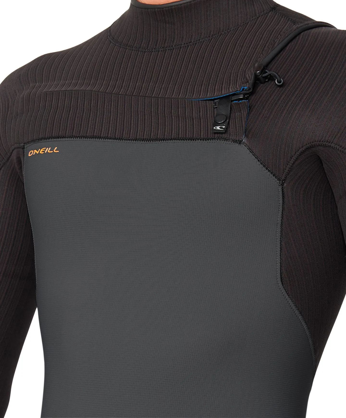 HyperFreak 3/2  Steamer Chest Zip Wetsuit - Grey Raven