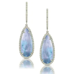 Lapis & Diamond Earrings