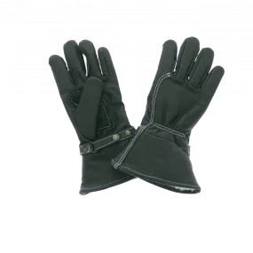 Leather Gloves Doublés, CE motorcycle approved, Black