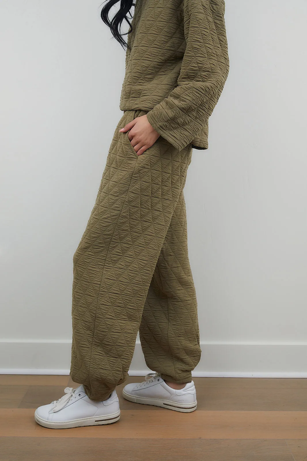 Life's Too Short Quilted Pants-FINAL SALE