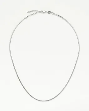 Lucy Williams Short Square Snake Chain Necklace