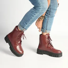 Madison Tina Fashion Boots - Burgundy