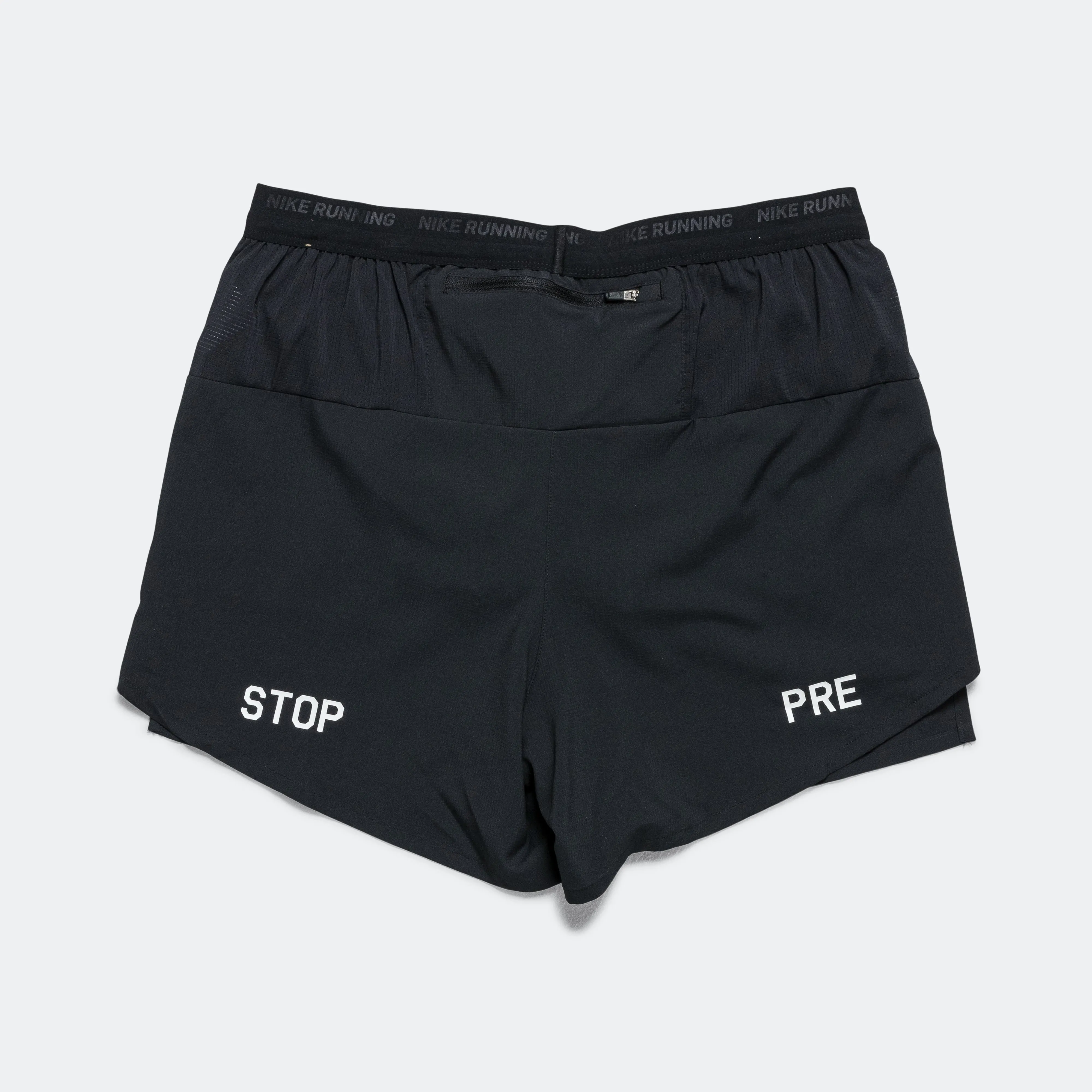 Mens 5" Brief Lined Running Shorts - Black