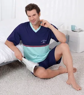 Men`s pyjama, Short sleeved, with shorts