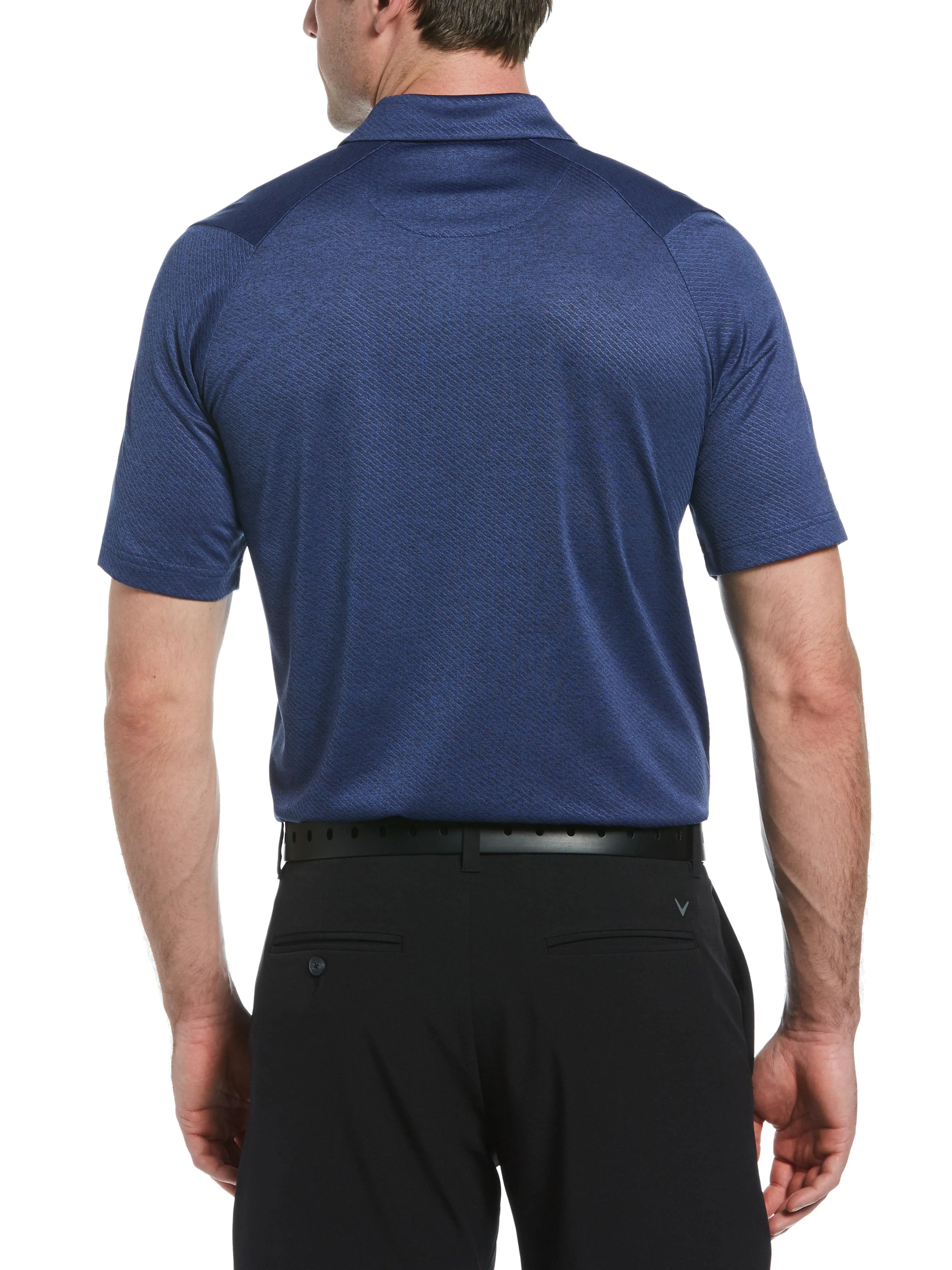 Mens Swing Tech Ventilated Heather Jacquard Polo