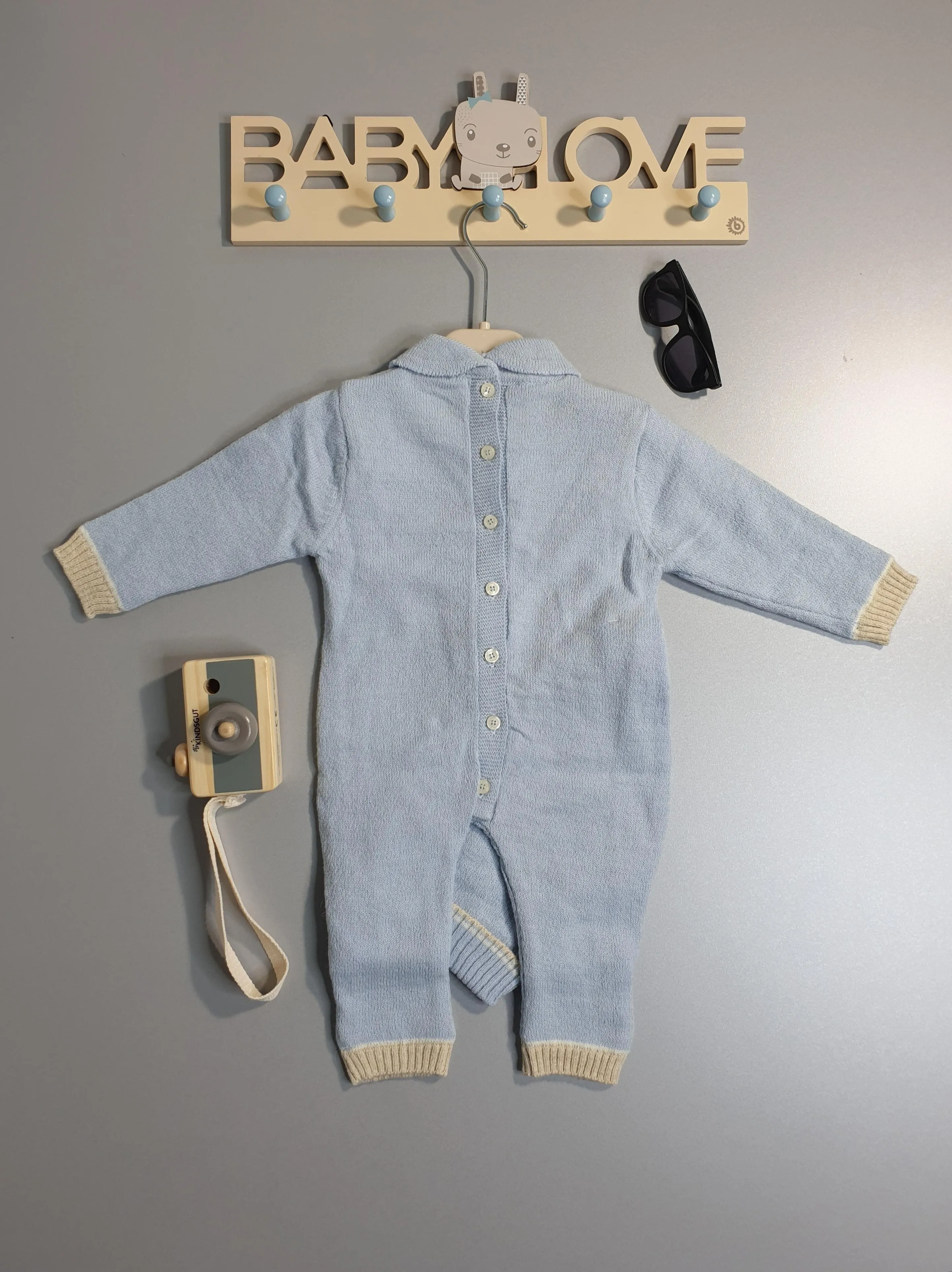 Muffinandco - Baby  Strick-Overall mit Mütze-6234