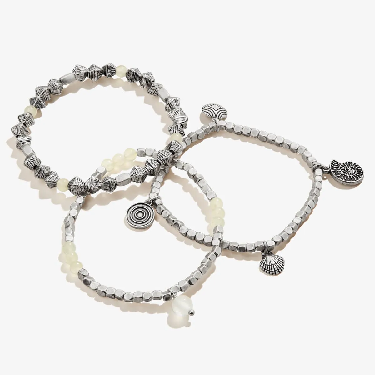 Nautilus   Ocean Beach Multi-Charm Stretch Bracelets, Set of 3