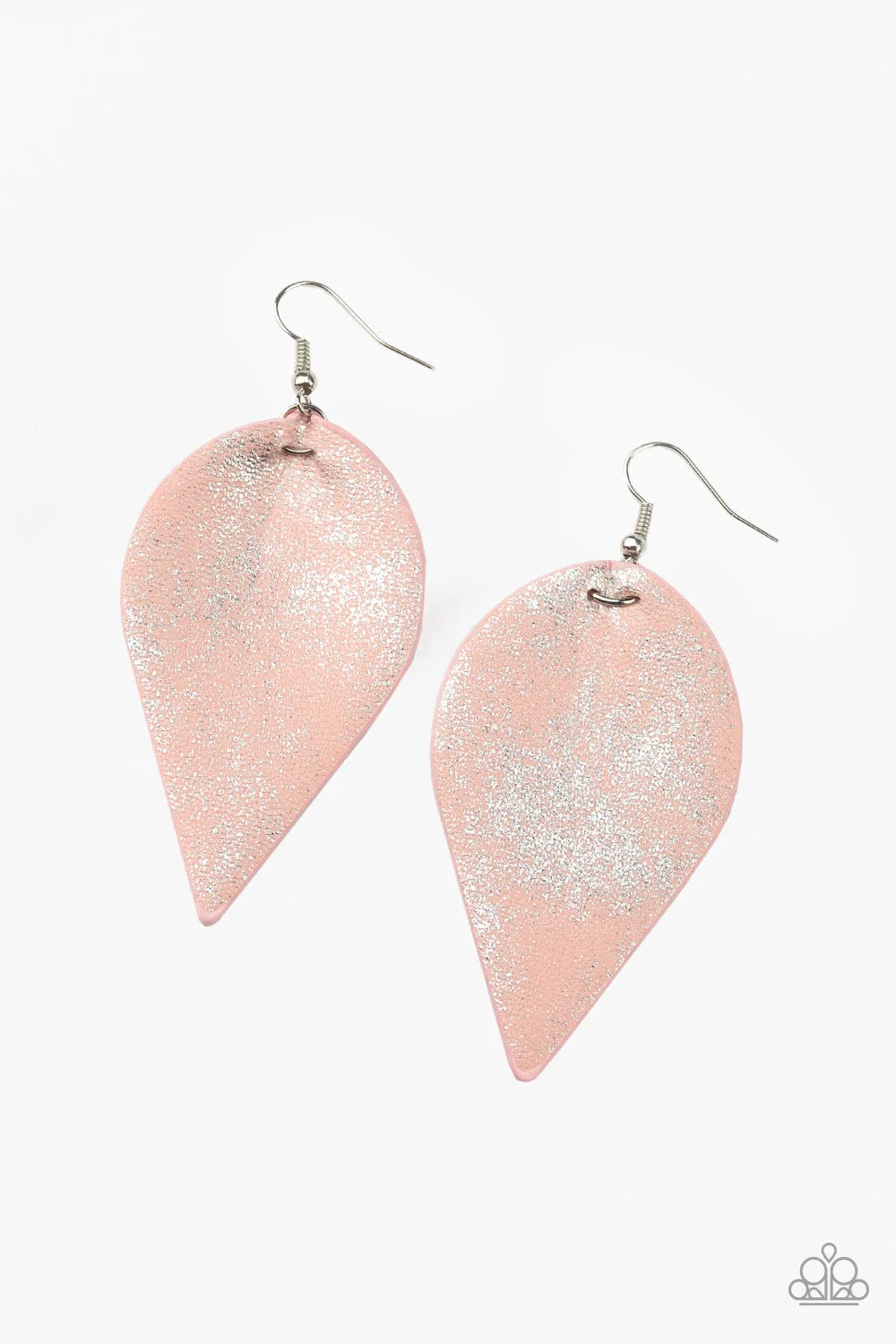 Paparazzi Accessories - Enchanted Shimmer #E215 Bin - Pink Earrings