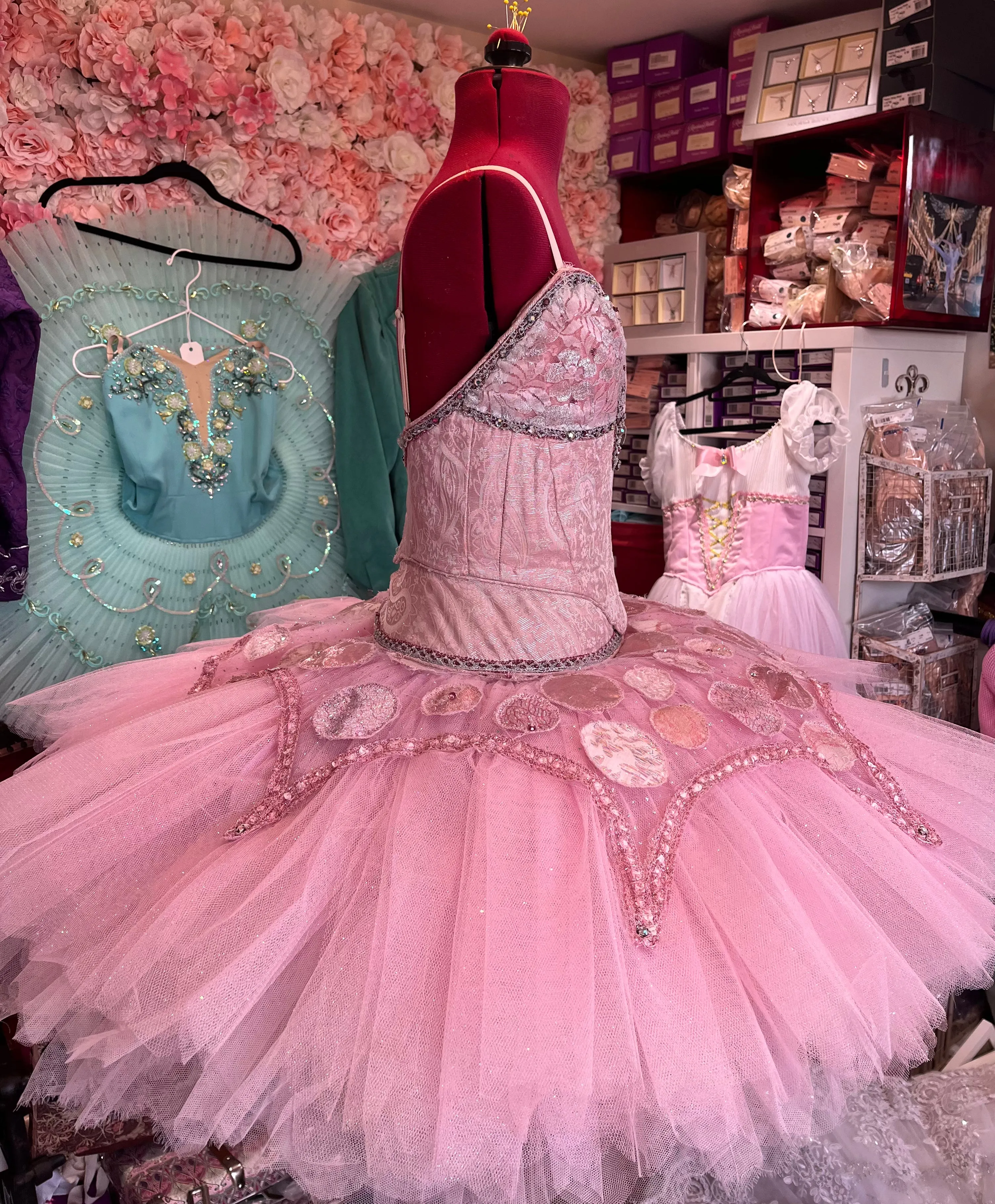 Pink and silver Sugar Plum tutu - hire only