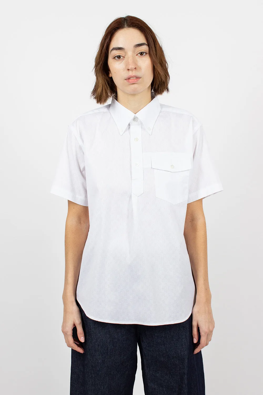 Popover BD Shirt Dobby Check White