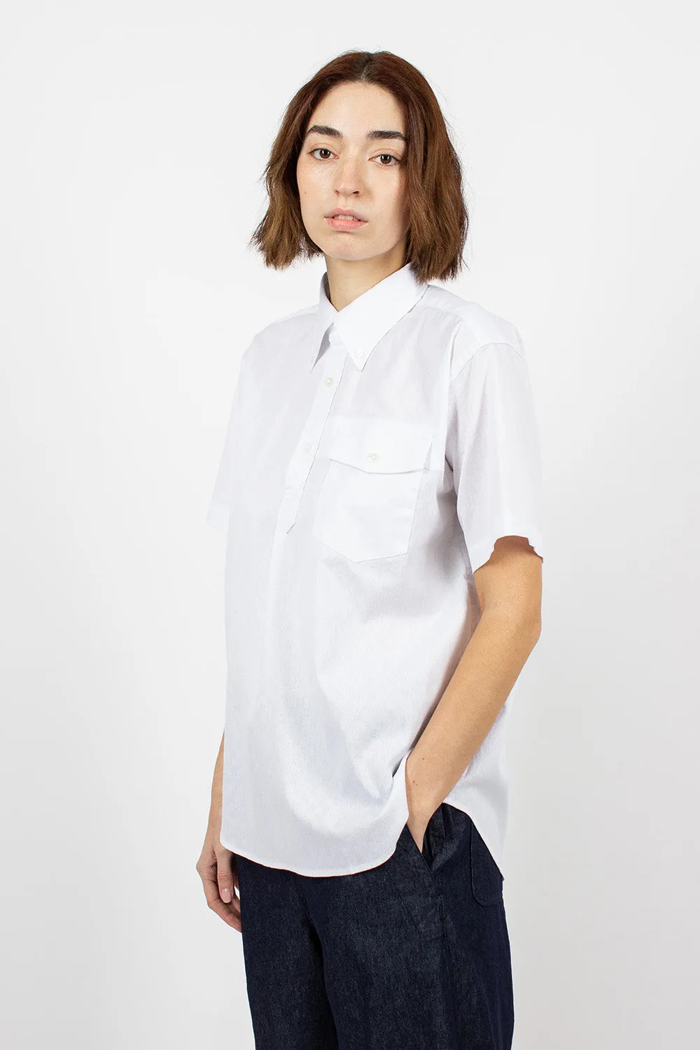 Popover BD Shirt Dobby Check White