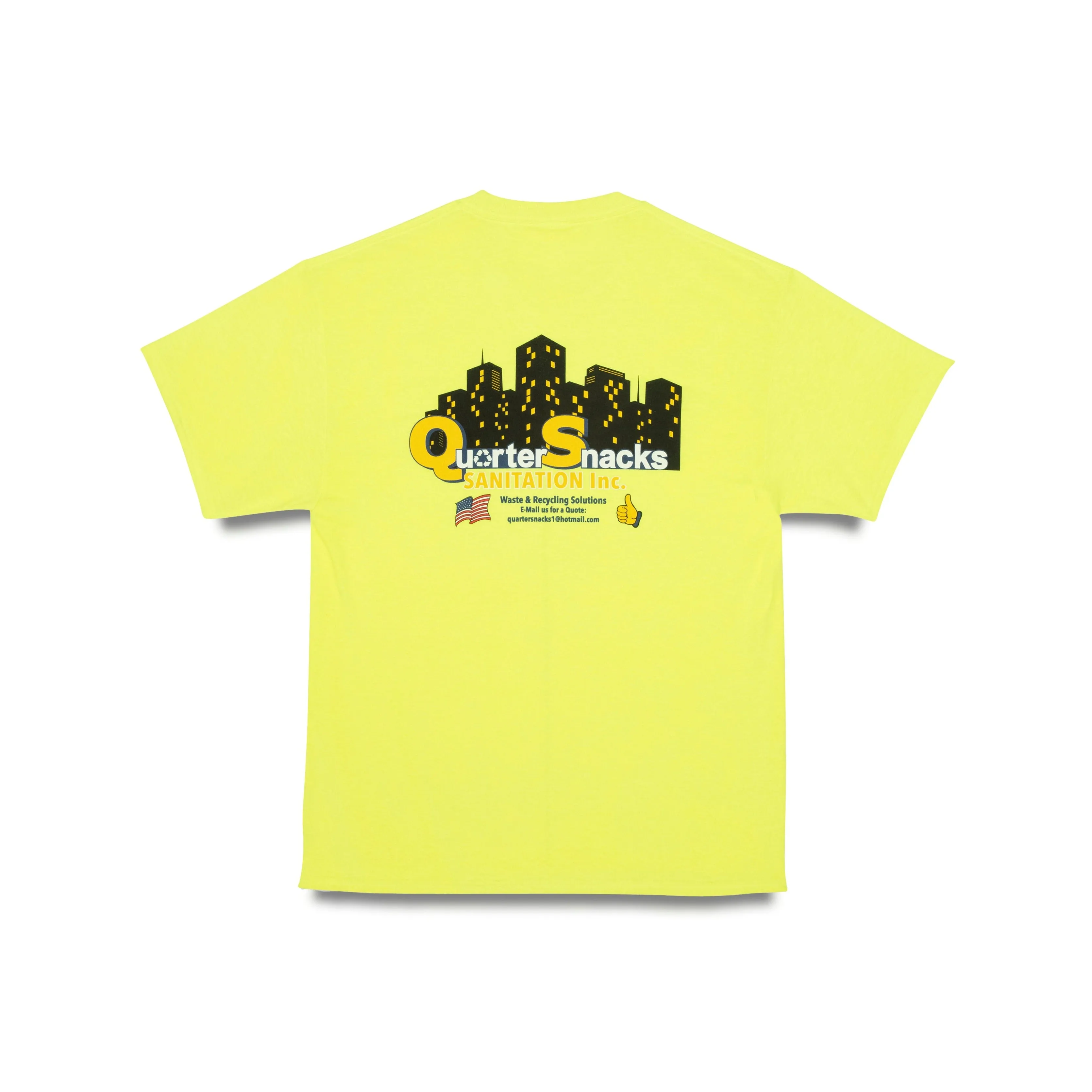 Quartersnacks Sanitation T-Shirt Neon Yellow