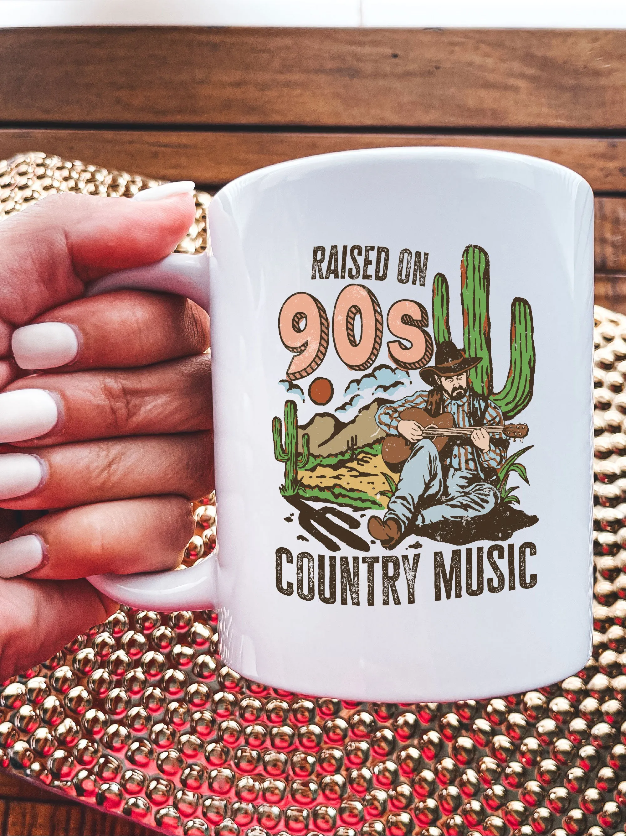 Raised On 90's Country Music Mug