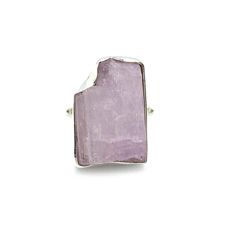 Raw Kunzite Boho Gemstone Ring