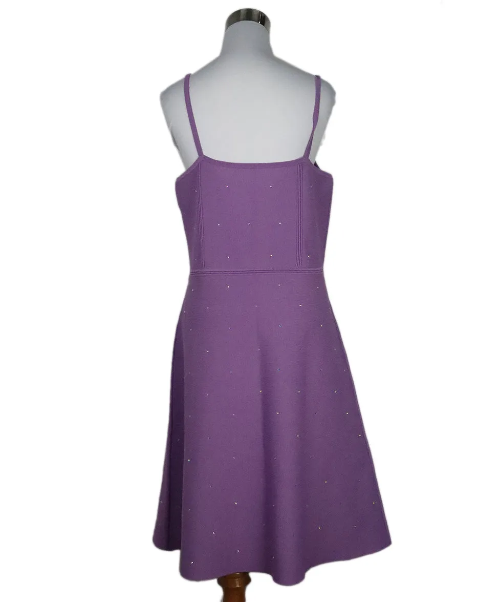 Sandro Lavender Rhinestone Dress sz 10