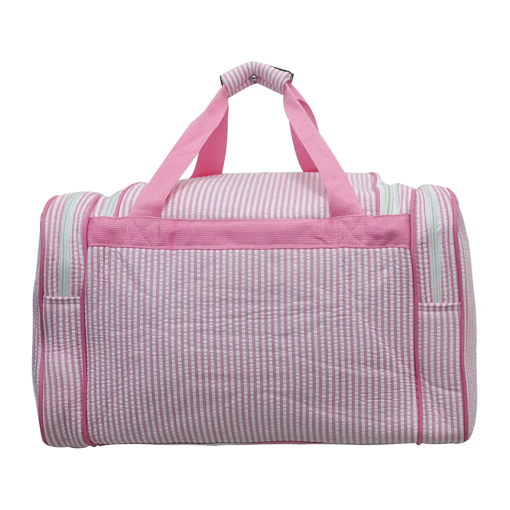 Seersucker Pink NGIL  20 Duffle Bag