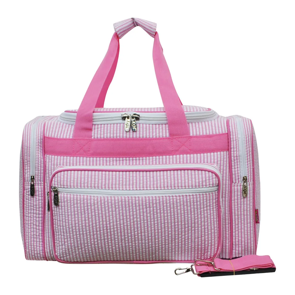 Seersucker Pink NGIL  20 Duffle Bag