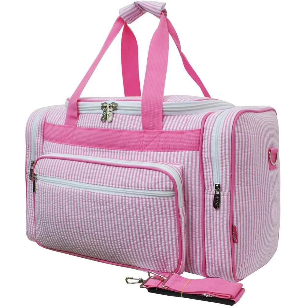 Seersucker Pink NGIL  20 Duffle Bag