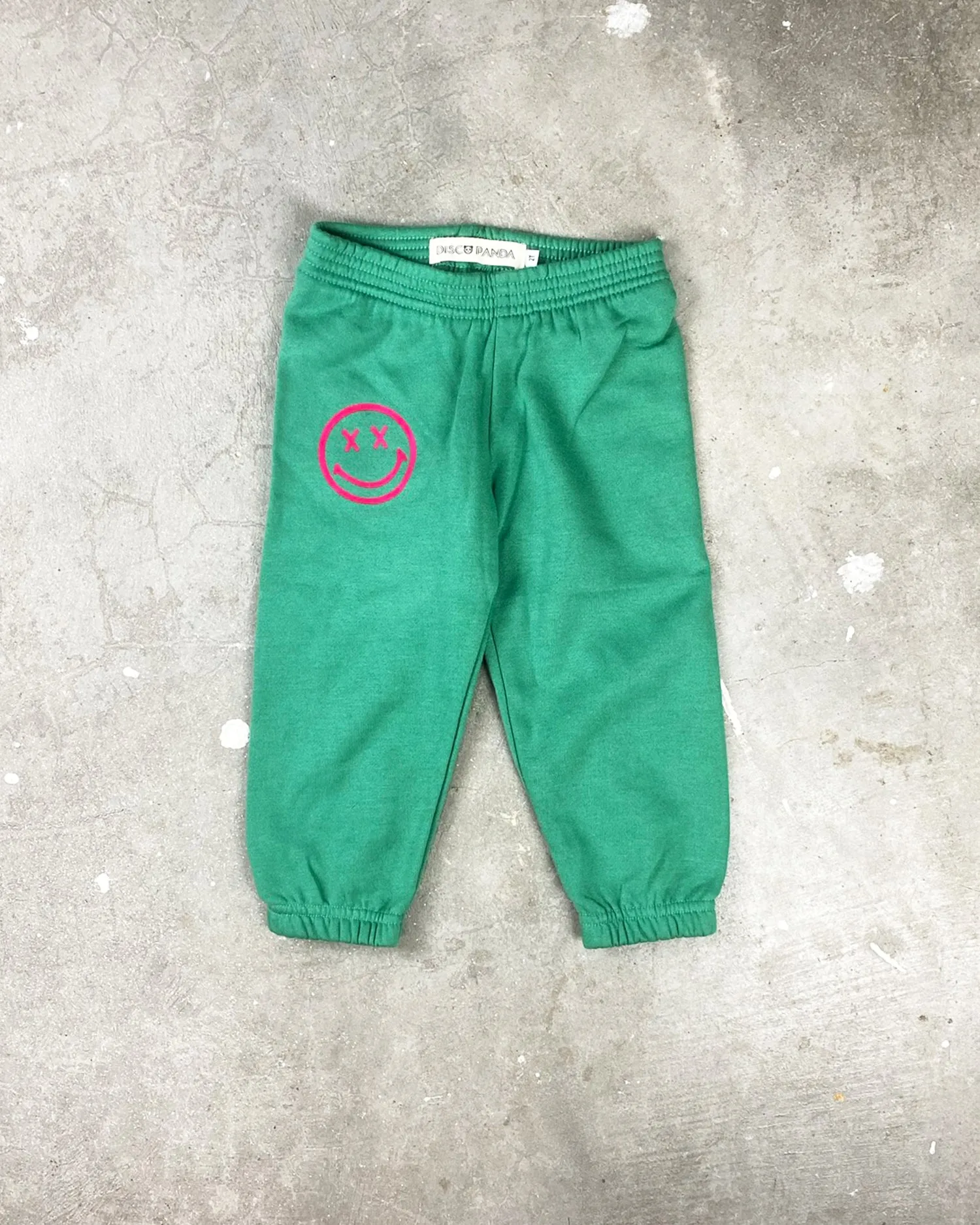 Smiley Sweatpants – Green   Pink