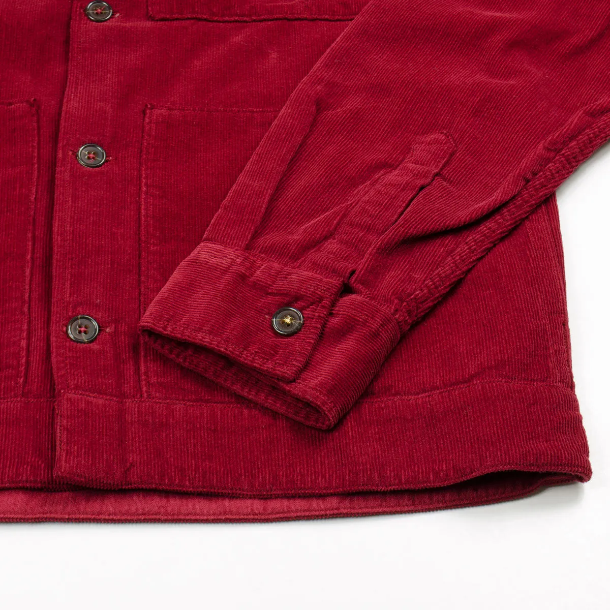 Universal Works - Uniform Shirt Fine Cord - Claret